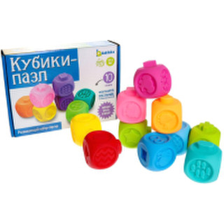 Развивающая игрушка Zabiaka Кубики-пазлы / 5799981