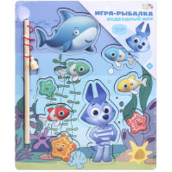 Развивающий игровой набор MAPACHA Игра-рыбалка Цветняшки Подводный мир / 962184