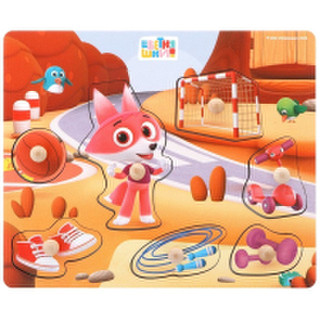 Сортер MAPACHA Вкладыши. Цветняшки Спортивная тренировка Лисенка Айяяй / 962459