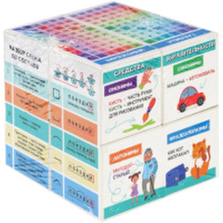 Развивающая игрушка РЫЖИЙ КОТ Шпаргалка школьника / КУБ-1378