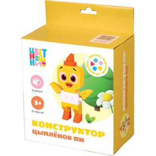 Конструктор ON TIME Цветняшки. Цыпленок Пи / 45178