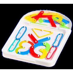 Бизиборд Zabiaka IQ Геоборд с деталями. Буквы и цифры / 5076303