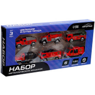 Набор игрушечных автомобилей Автоград Пожарная служба / 7779118