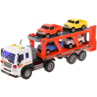 Автовоз игрушечный ПЛАМЕННЫЙ МОТОР С машинами / 870892