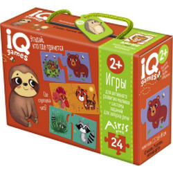 Развивающие карточки Айрис-пресс IQ игры. Угадай, кто где прячется / 9785811277414