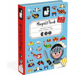 Развивающий игровой набор Janod Книга-игра Мальчики в костюмах магнитная J02719