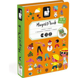 Развивающий игровой набор Janod Книга-игра Времена года Магнитная / J02721