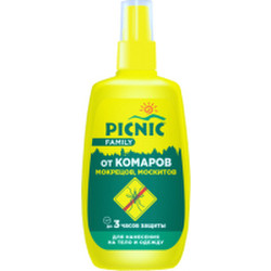 Спрей от насекомых PICNIC Family от комаров