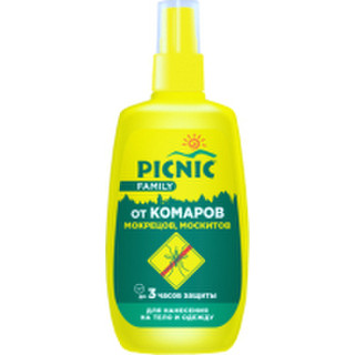 Спрей от насекомых PICNIC Family от комаров