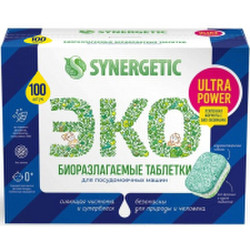 Таблетки для посудомоечных машин Synergetic Биоразлагаемые Ultra Power