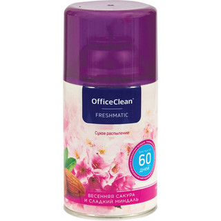 Сменный блок для освежителя воздуха OfficeClean Весенняя сакура и сладкий миндаль 262641