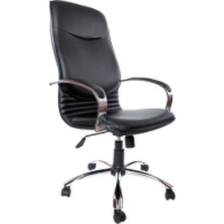 Кресло офисное Деловая обстановка Нова Хром СХН кожа