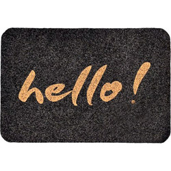 Коврик грязезащитный ComeForte Велюр Hello 60x90