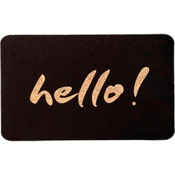 Коврик грязезащитный ComeForte Велюр Hello 60x90