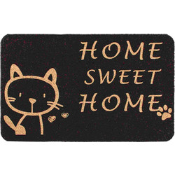 Коврик грязезащитный ComeForte Велюр Милый дом 50x80