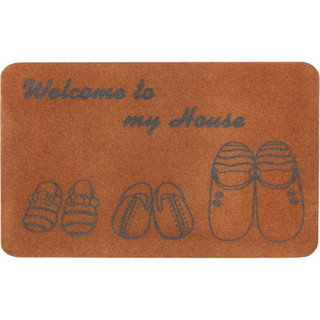 Коврик грязезащитный ComeForte Велюр Тапочки 60x90