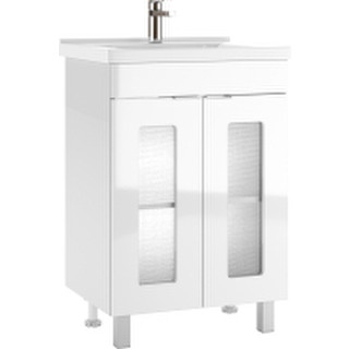 Тумба под умывальник Айсберг Миранда 60 Кристалл без ящика