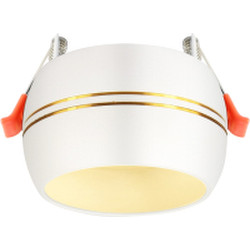 Точечный светильник ЭРА KL81 WH/GD / Б0049010