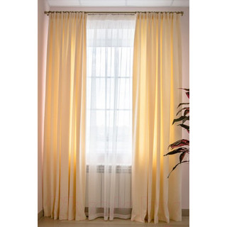 Комплект штор Decoretto Канвас топленое молоко КТМ-K102