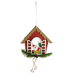Елочная игрушка Волшебная страна Санта в окне SYMZPA-4423152 / 106440