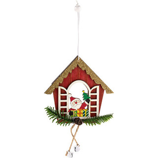 Елочная игрушка Волшебная страна Санта в окне SYMZPA-4423152 / 106440