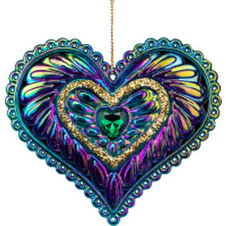 Елочная игрушка Erich Krause Decor. Сердце аквамарин / 58938