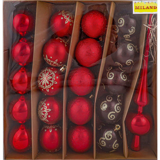 Набор шаров новогодних Miland С верхушкой / НУ-3606