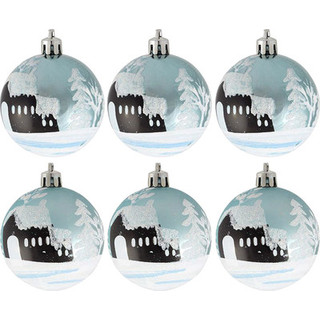 Набор шаров новогодних Волшебная страна Зимний пейзаж 007496