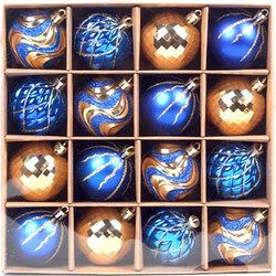 Набор шаров новогодних Золотая сказка 592454