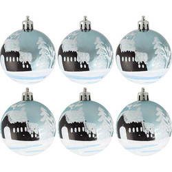 Набор шаров новогодних Волшебная страна Зимний пейзаж 007496