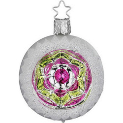 Шар новогодний Inge's Christmas Colorful Snow Flurry. Орнамент / 21464R006