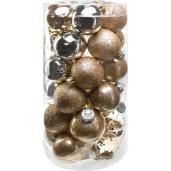 Набор шаров новогодних Miland Праздник в золотых оттенках / НУ-4205