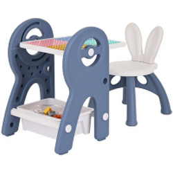 Комплект мебели с детским столом Pituso С конструктором / UN-ZY03