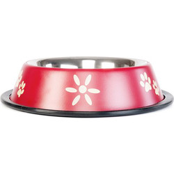Миска для животных ZooZooZoo Лапки SWT-5008A-450/bordo