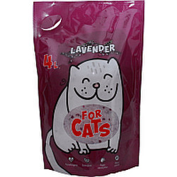 Наполнитель для туалета For Cats Силикагелевый с ароматом лаванды / TUZ022