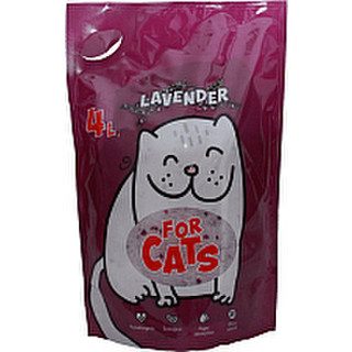 Наполнитель для туалета For Cats Силикагелевый с ароматом лаванды / TUZ022