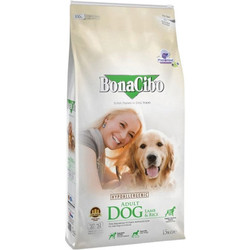 Сухой корм для собак BonaCibo Для взрослых собак всех пород ягненок и рис