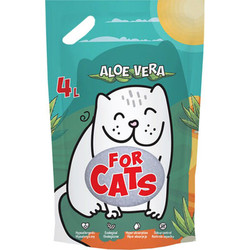 Наполнитель для туалета For Cats Силикагелевый с ароматом алоэ вера / TUZ919