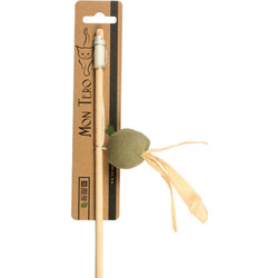 Игрушка для кошек Mon Tero Eco Дразнилка-удочка Шарик с кошачьей мятой / 51459