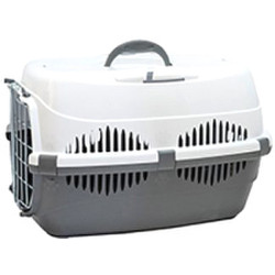 Переноска для животных ZooM Спутник-1 / 3992сер/бел