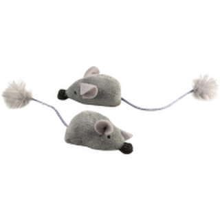Игрушка для кошек Duvo Plus Мышки плюшевые с кошачьей мятой / 12082/DV
