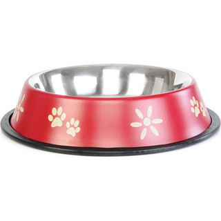 Миска для животных ZooZooZoo Лапки SWT-5008A-950/bordo