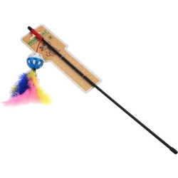 Игрушка для кошек Homecat Дразнилка удочка Мячик с колокольчиком / 72367