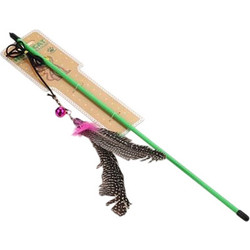 Игрушка для кошек Homecat Дразнилка удочка с перьями / 72372