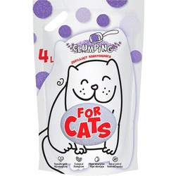 Наполнитель для туалета For Cats Силикагелевый комкующийся с ароматом лаванды / TUZ921