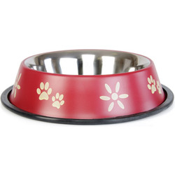 Миска для животных ZooZooZoo Лапки SWT-5008A-750/bordo
