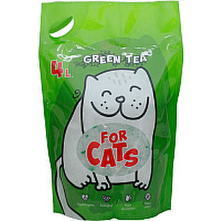 Наполнитель для туалета For Cats Силикагелевый с ароматом зеленого чая / TUZ033