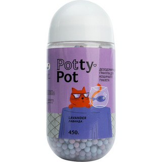 Кондиционер для кошачьего туалета Potty-Pot Дезодорирующие гранулы Лаванда