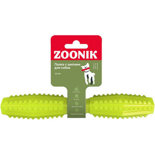 Игрушка для собак ZOONIK Палка литая с шипами / 164193-35