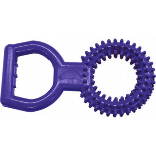 Игрушка для собак ZOONIK Кольцо цветное с ручкой / 16472-07